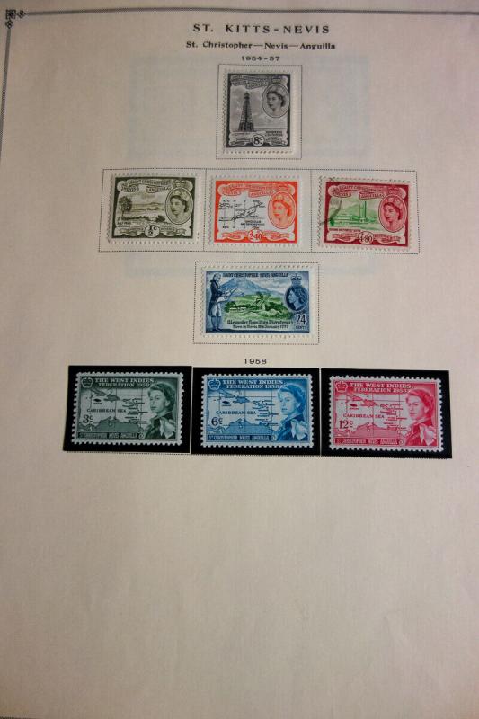 St Kitts Stamp Collection Mostly Mint Potent