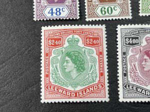 LEEWARD ISLANDS # 133-147-MINT/HINGED---COMPLETE SET---1954