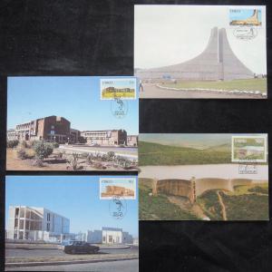 ZS-T199 CISKEI - Maximum Card, Buildings, Lot Of 4 Different Fdc Postcards