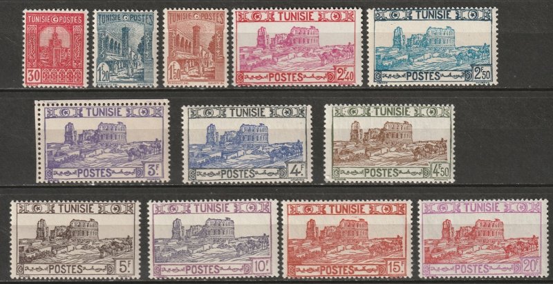 Tunisia 1941 Sc 152A-62 set most MNH**