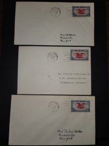 #C23 FDC St. Petersburg FL CDS Lot of 3 Covers