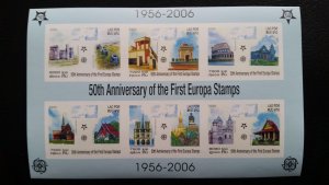 50th anniversary of EUROPA stamps - Laos 1x Bl Imperf. + 1x set ** MNH