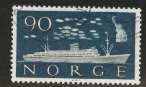 Norway Scott 386 used 1960 ship stamp