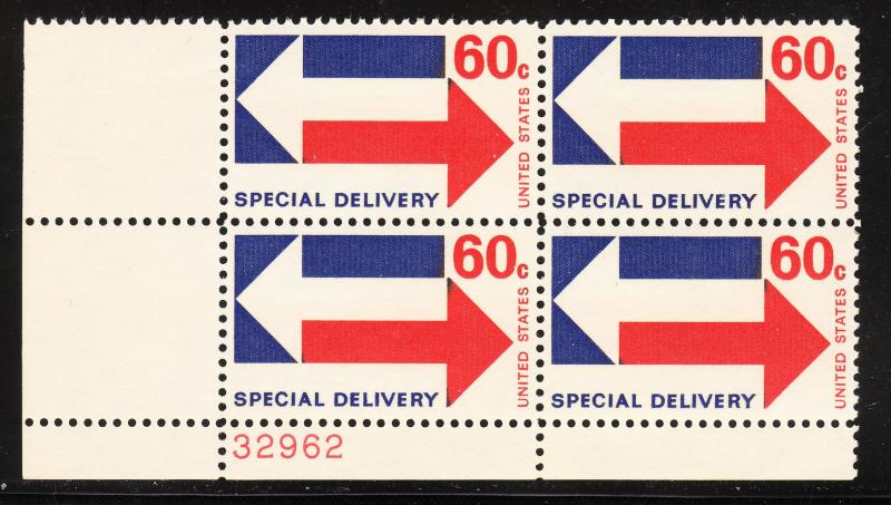 United States E23 - FVF MNH Plate Block - Plate 32962 LL