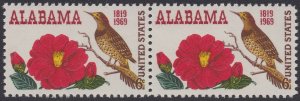 US 1375 Statehood Alabama 6c horz pair MNH 1969