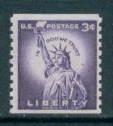 1057 3c Statue of Liberty Fine MNH