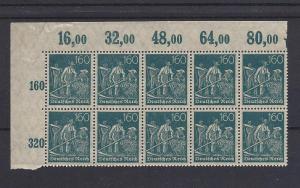 Germany, 149, Farmers Upper Left Block(10),**MNH**