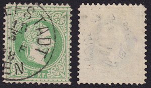 Austria - 1876 - Scott #35 - used - Franz Josef - line perf 12