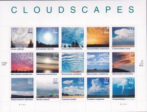 United States 2004 Clouscapes Sheet VF/NH