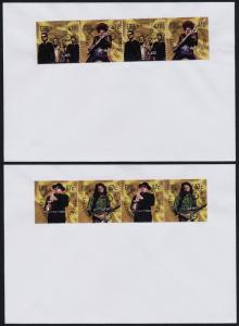 Ireland 1436a,8a pairs on FDC - Irish Rock Musicians