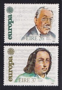 Ireland  #616-617  MH  1985  Europa  composers