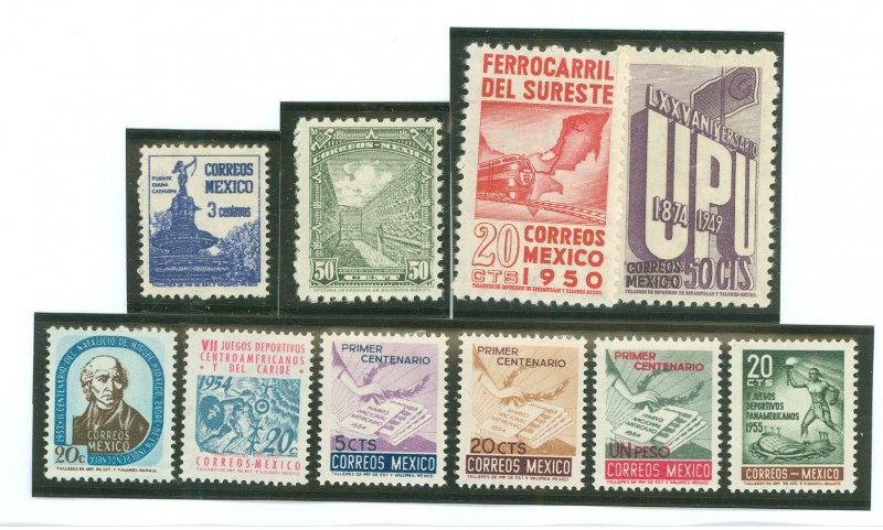 Mexico #839/849/871/872/873/ Unused Single