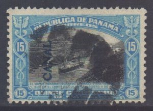 Panama Canal Zone Scott 50 - SG60, 1915 Culebra Cut 15c used