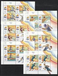 Romania STAMPS 2024 PARIS OLYMPICS FRANCE SPORT MNH POST SHEETS