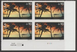 U.S.  Scott# C143 2007 Hagatna Bay, Guam XF/SUP MNH Plate Block #V11111