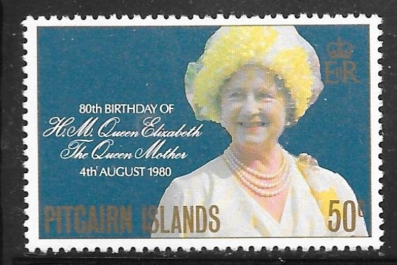 Pitcairn Islands 193: 50c Queen Elizabeth the Queen Mother, MH, VF