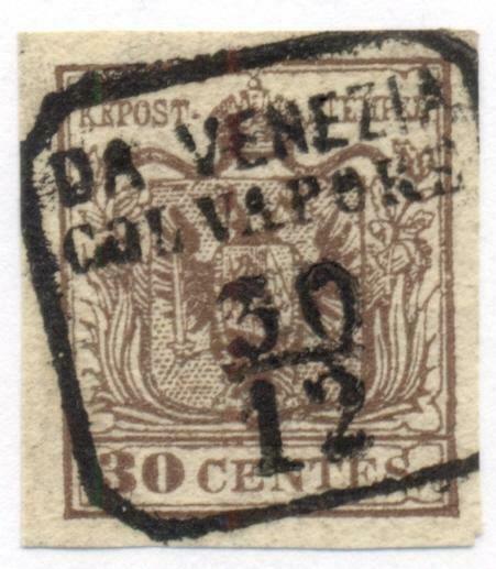 AUSTRIA LOMBARDY VENETIA #5, Used, Scott $26.50