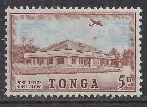 Tonga 1953 QE2 5d Post Office Nuku'alofa MLH SG 107 ( B122 )