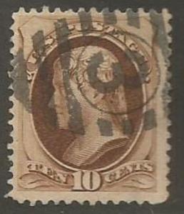 U.S. Scott #187 Jefferson Stamp - Used Single
