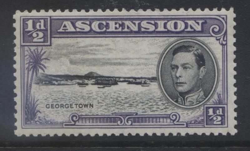 Ascension Islands - Scott 40 - KGVI - 1944- MNH - 1/2p Violet