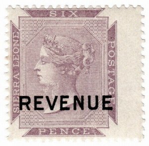 (I.B) Sierra Leone Revenue : Stamp Duty 6d