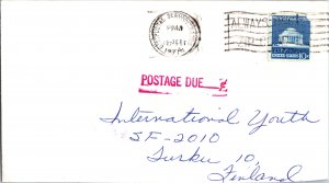 United States, Foreign Destinations, Georgia, Postage Due, Auxiliary Markings