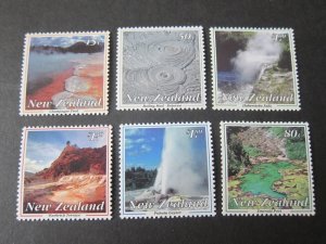 New Zealand 1993 Sc 1155-60 Thermal Wonders (6) set MNH