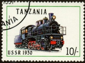 Tanzania 800 - Cto - 10sh Locomotive / USSR 1930 (1991)