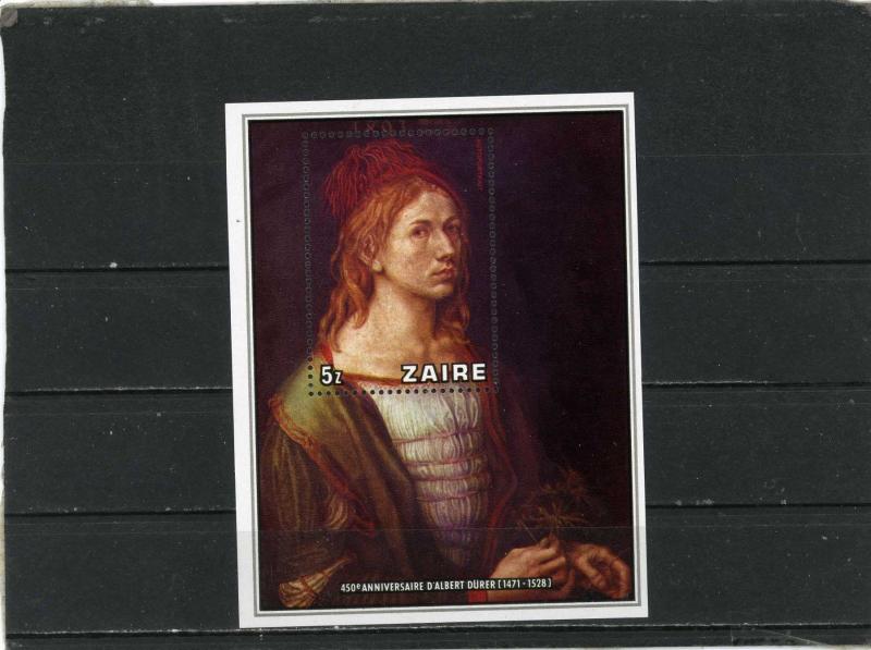 ZAIRE 1978 PAINTINGS BY ALBRECHT DURER S/S MNH