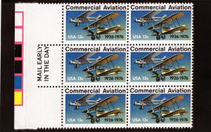 1684 Commercial Aviation, MNH Left Side Mail Early blk/6