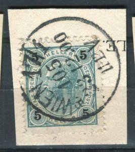 AUSTRIA; 1890s-1900s early F. Joseph issue fine used Full Postmark PIECE