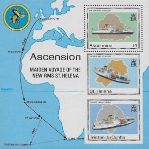 Ascension Scott #'s 497 MNH