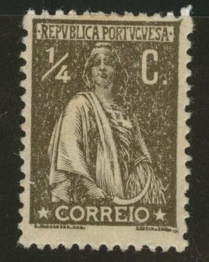 Portugal Scott 255 MH* 1920  on Ordinary Paper 