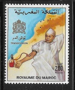 Morocco 1987 Give Blood Donation Transfusion Sc 643 MNH A2716