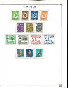 Abu Dhabi Mint NH & H in Mounts on Scott International Pages