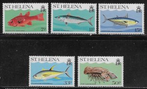 St Helena Scott #'s 433 - 437 MNH