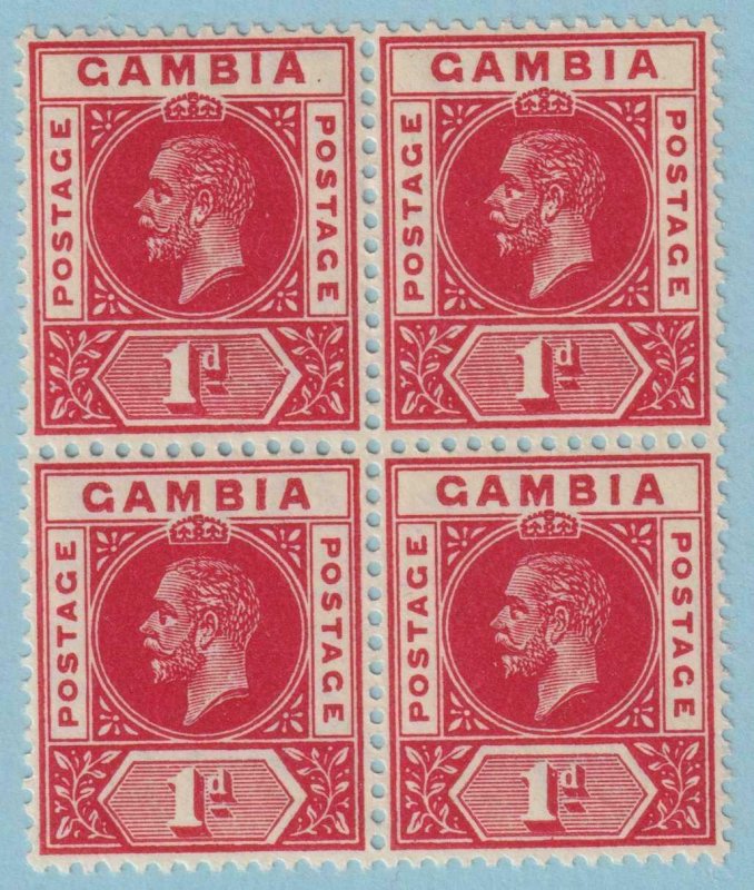 GAMBIA 71a MINT NEVER HINGED OG ** NO FAULTS EXTRA FINE! BLOCK OF 4 - BKB