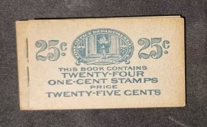 US Bk55. #498e. Not Complete Booklet With 9 Stamps. Not Perfect But Great #1068