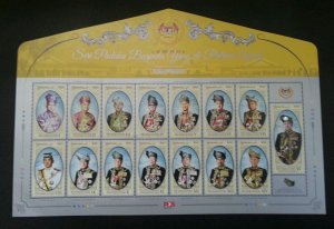 *FREE SHIP Malaysia Coronation KDYMM YDP Agong XV 2017 Royal (sheetlet) MNH