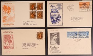 Ceylon 1937-1954 Collection of 10 Diffferent First Day Covers
