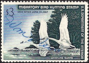 RW33 Used... Federal Duck Stamp... SCV $12.50