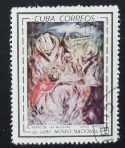 Cuba Sc# 818  MUSEUM PAINTINGS art  3c    1964  Used cto