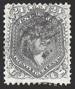 US #78 Used Dark Lilac 1861-66 VF SCV $425.00