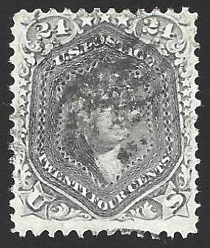 US #78 Used Dark Lilac 1861-66 VF SCV $425.00