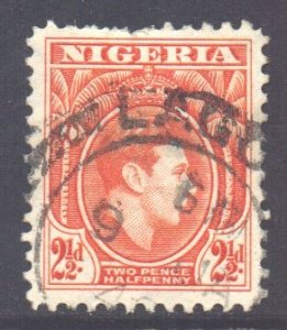 Nigeria Scott 57 - SG52b, 1938/1941 2.1/2d Perf 12 used