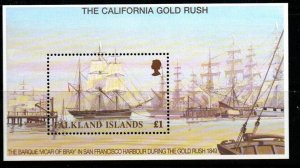 FALKLAND ISLANDS SGMS858 1999 CALIFORNIA GOLD RUSH  MNH