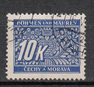 Bohemia Moravia - 1939 Postage Due stamp 10k (6415)