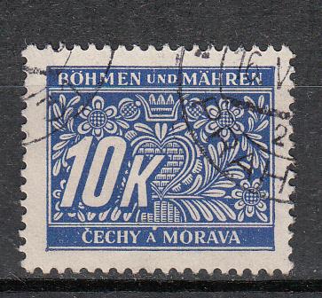 Bohemia Moravia - 1939 Postage Due stamp 10k (6415)