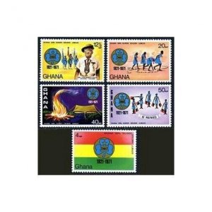 Ghana 421-425,425a,MNH.Michel 434-438,Bl.42. Girl Guides,50,1971.Elsie Ofuatey.