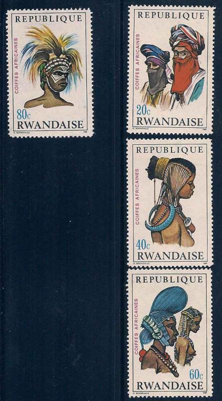 Rwanda 287-290 Mint VF HR